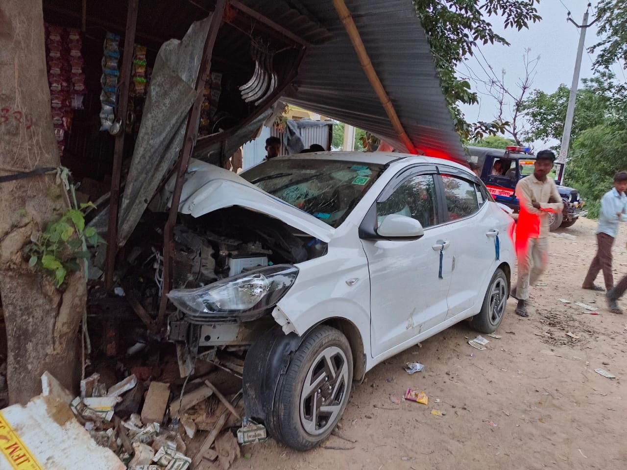 Drunk car driver caused the accident