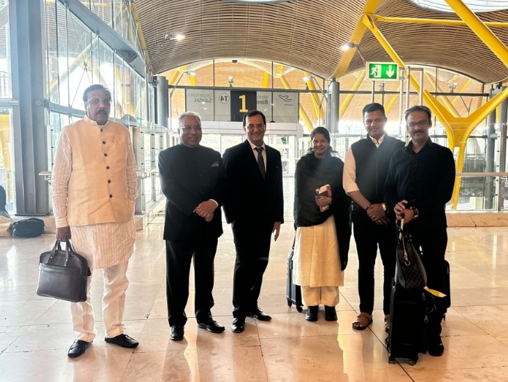 रशिया, लाटविया, स्लोव्हेनिया, ग्रीस आणि स्पेनमध्ये भारताचा दृष्टिकोन मांडल्यानंतर, कनिमोझी यांच्या नेतृत्वाखालील शिष्टमंडळ भारताला रवाना होईल.
