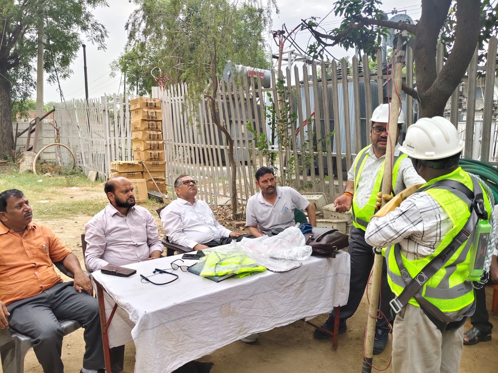 Netua Safety training for electricity workers in Netua