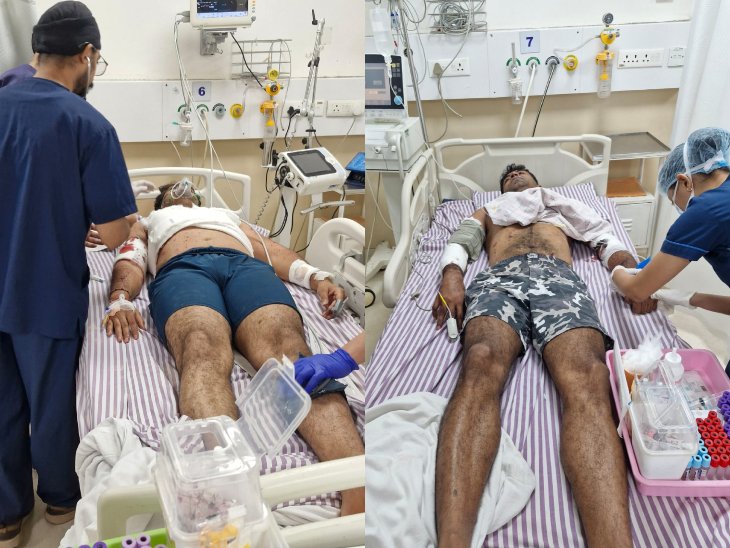 कोंटा SDOP भानुप्रताप चंद्राकर और टीआई सोनल ग्वाला को बेहतर इलाज के लिए रायपुर लाया गया है।