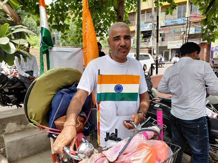 भिवानी के गांव नंदगांव निवासी साइकिलिस्ट नरेंद्र