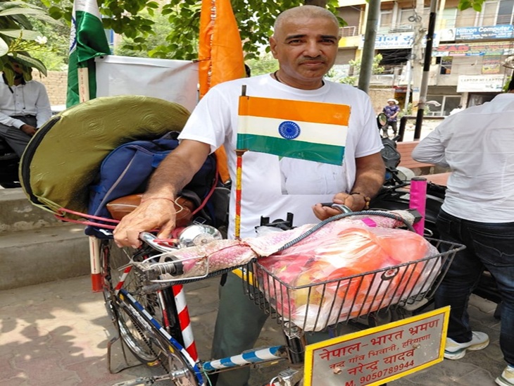 भिवानी के गांव नंदगांव निवासी साइकिलिस्ट नरेंद्र