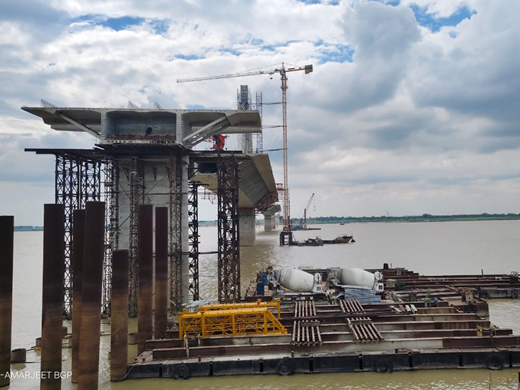 Agwani Bridge collapsed 3 times, now being made of steel-concrete
