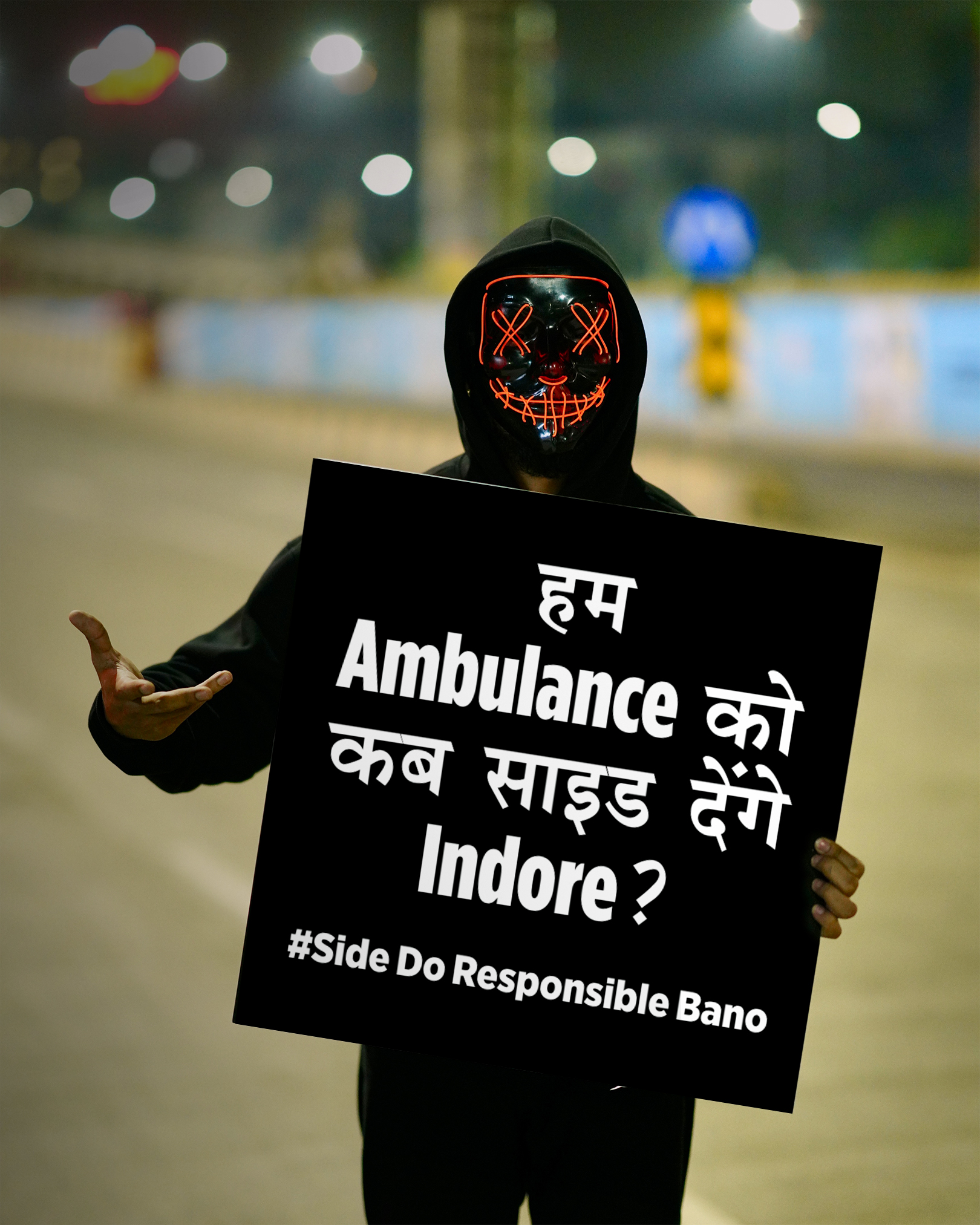 सामाजिक जिम्मेदारियों के प्रति जागरुक कर रहा है मास्क मैन।