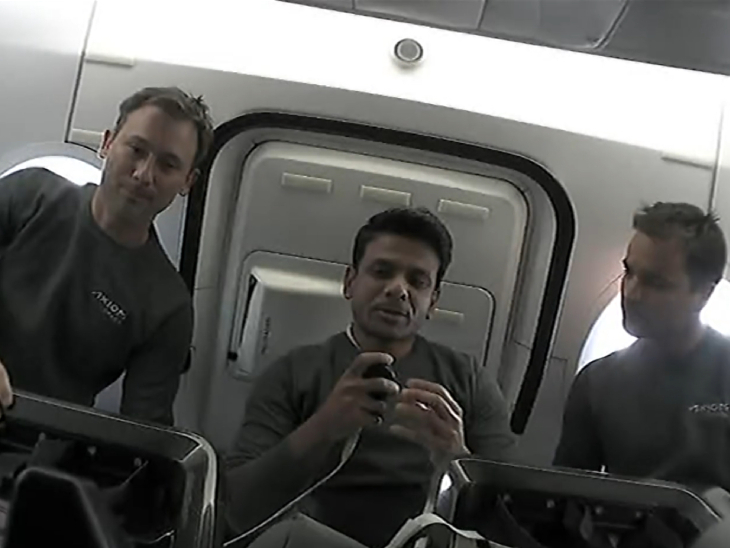 Indian Astronaut Shubhanshu Shukla spoke to his vehicle before reaching the International Space Station. - Dainik Bhaskar