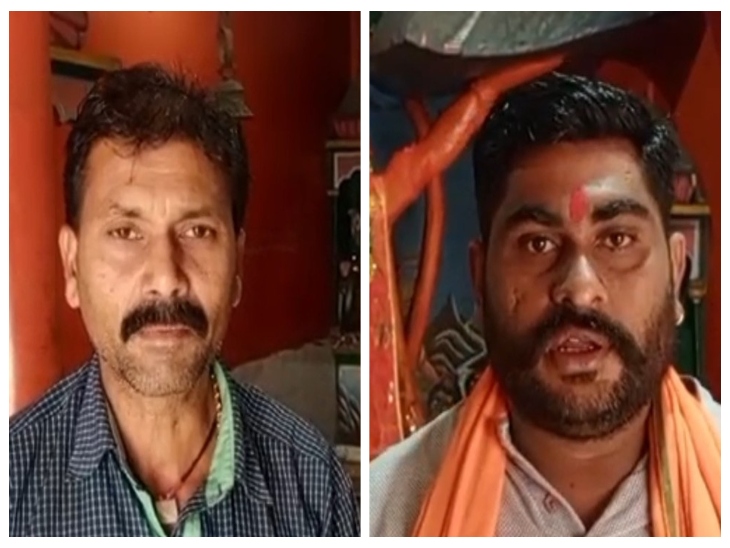 भाजपा नेता पंकज धुरुवा और मंदिर समिति के सदस्य संजय राठौर ने कार्रवाई की मांग की है।