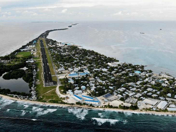 No part of Tuvalu is more than 6 meters above the sea. - Dainik Bhaskar