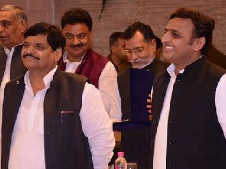 यह तस्वीर अखिलेश यादव सरकार के समय की है। उस दौर में शिवपाल से उनकी नाराजगी हो गई थी।