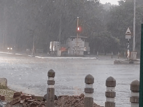 चंडीगढ़ में बारिश शुरू। - Dainik Bhaskar