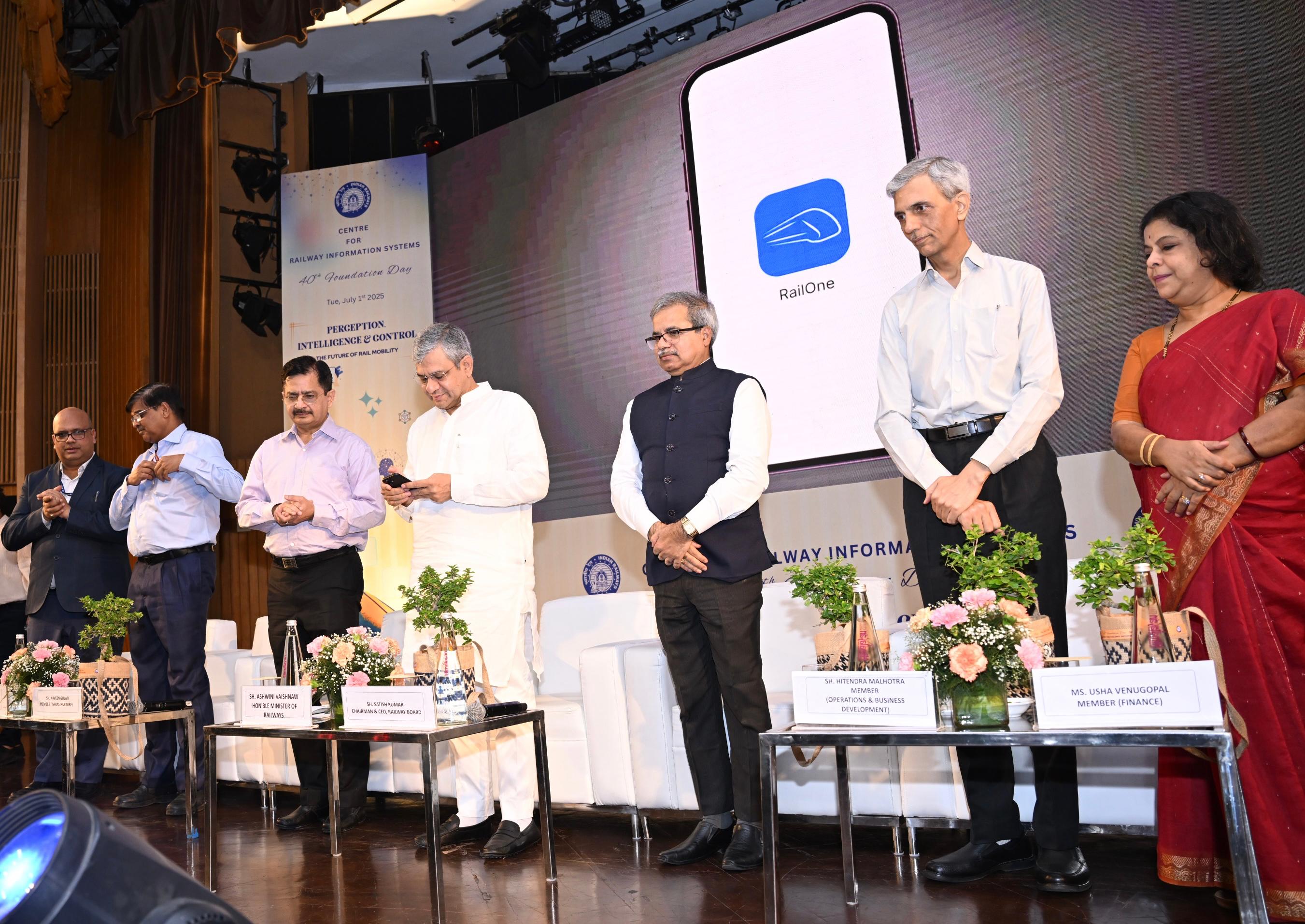 Union Railway Minister Ashwini Vaishnava today launched a new app on the 40th Foundation Day of the Railway Information System (CRIS) at the India Habitat Center in New Delhi.