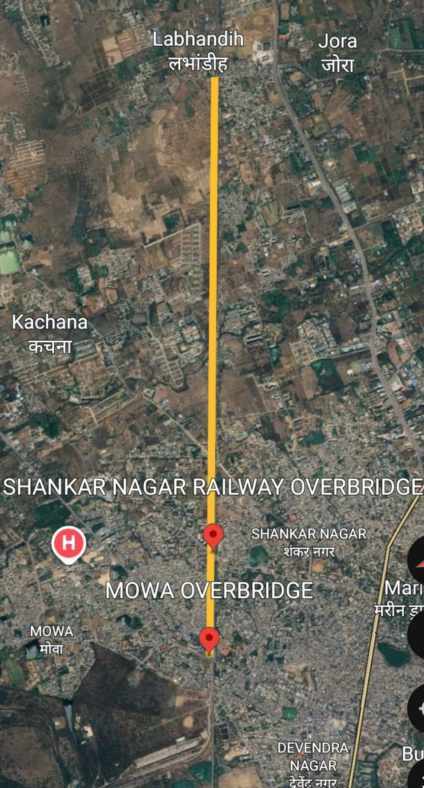 एक्सप्रेस-वे 2 को पिरदा रेलवे क्रासिंग से होते हुए सीधे कृषि विश्वविद्यालय के पास नवा रायपुर की सड़क से जोड़ा जाएगा।