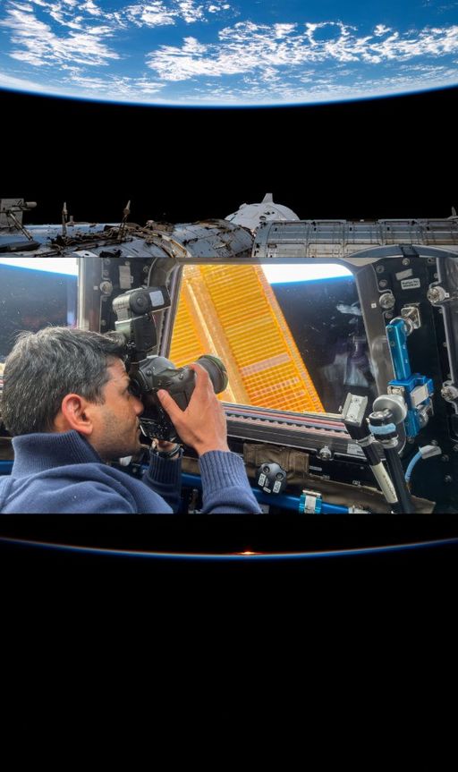 Shubhanshu also took pictures of Earth from the camera inside the Kapola module.