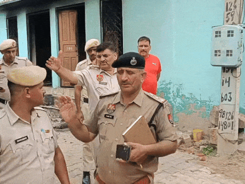 Police force reached the village after the incident.