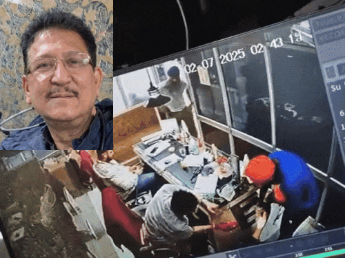 Actress Tania's father Dr. Anil Jeet Singh Kamboj shoots crooks. Anil's photo in inset.