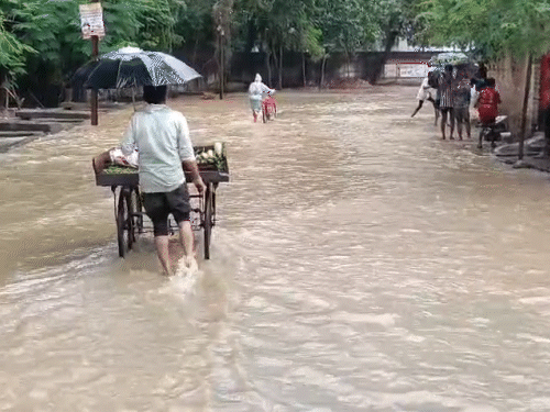 बिलासपुर में लगातार बारिश से रतनपुर-पेंड्रा मार्ग बंद हो गया है। कई इलाकों में पानी भर गया है।