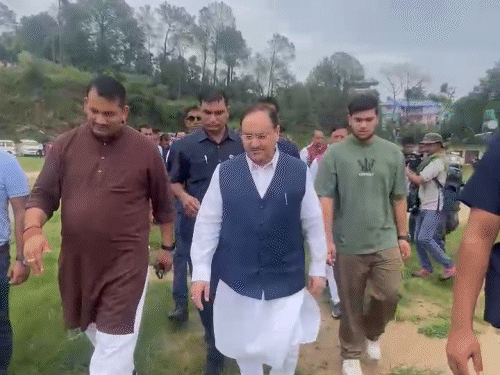 Union Minister JP Nadda going to meet disaster affected in Nachan Assembly to meet disaster affected