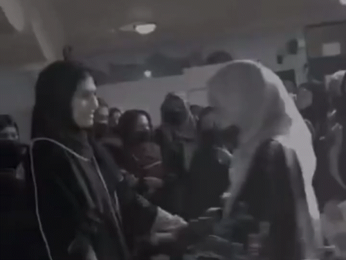 Following the Taliban's decision, a video went viral on social media, in which medical students are seen crying to each other.