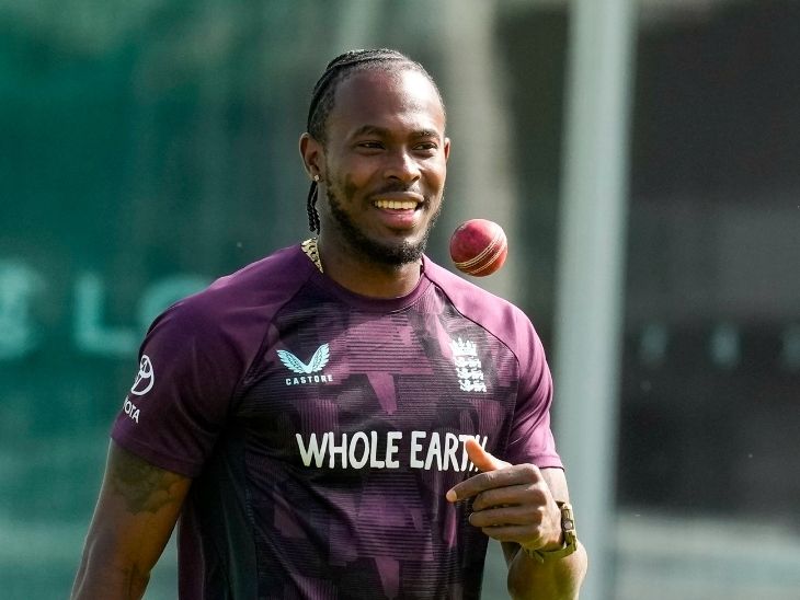 Jofra Archer practicing pre-matching at Lord's. - Dainik Bhaskar