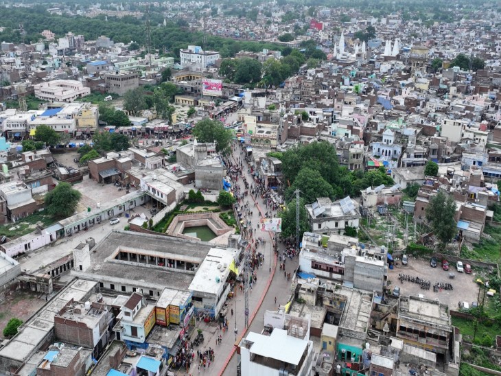 मेला में कोई अव्यवस्था न हो इसके लिए ड्रोन कैमरे से नजर रखी जा रही है