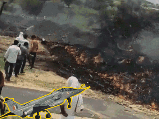 Fighter jet crashed near Churu's Rajaldesar. In this, Squadron Leader Lokendra Singh Sindhu, who lives in Rohtak, died.