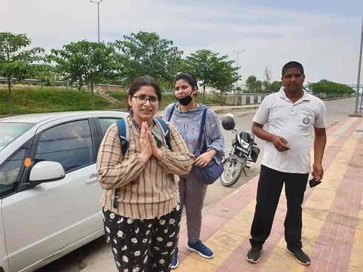 File photo of Rani Nagar's gratitude to someone with folded hands.