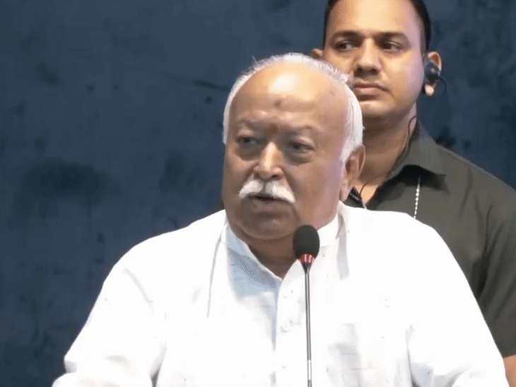 On July 9, Bhagwat said these things in the release program of the book written on the late Moropant Pingale, the inspiring of the Ramjanmabhoomi movement. - Dainik Bhaskar