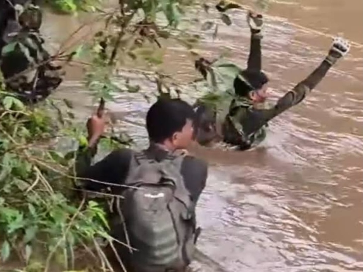 कांकेर में जवानों को मिली ट्रेनिंग।