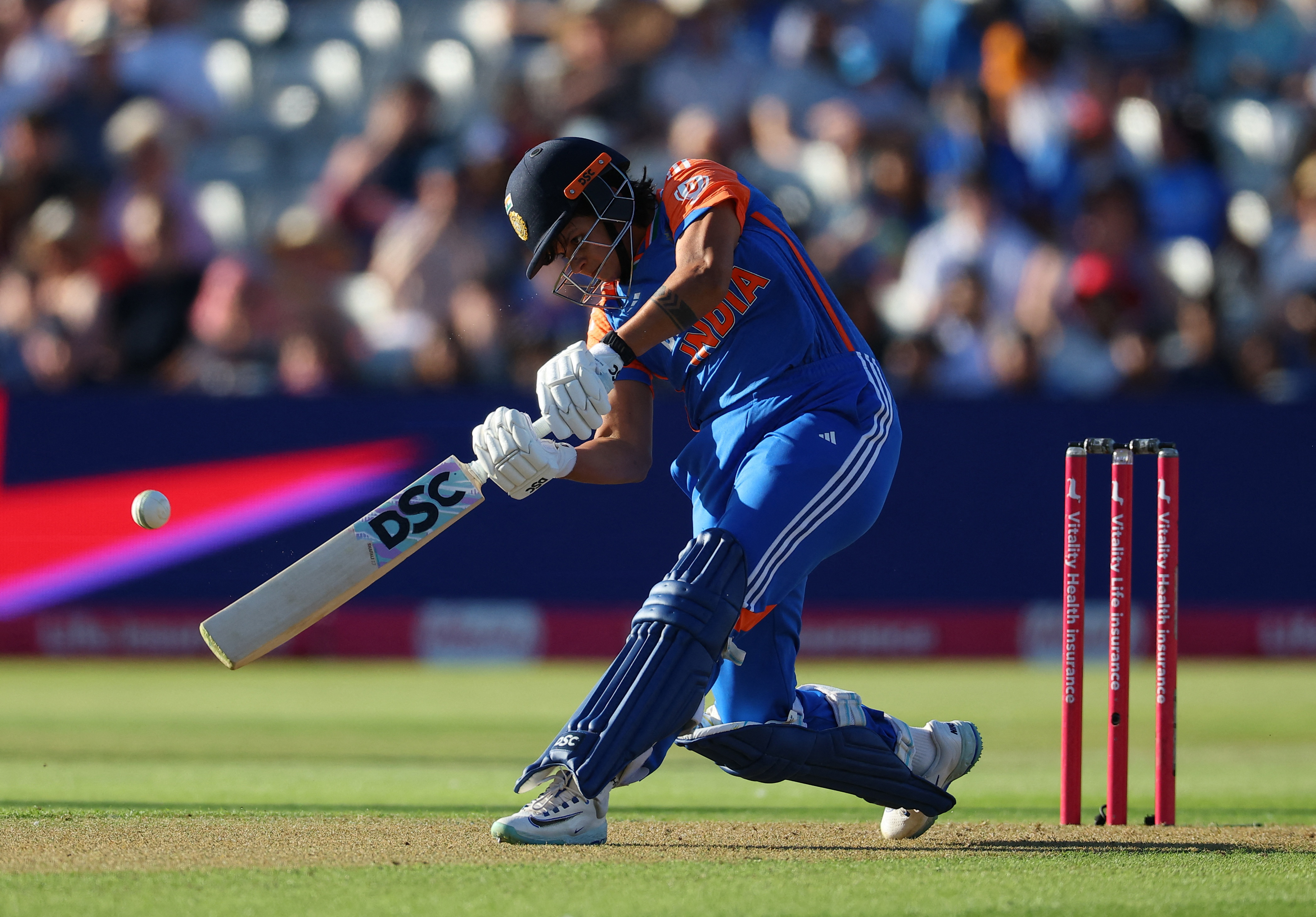 Shefali Verma scored 75 runs on 41 balls.