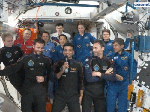 Shubhanshu Shukla, who went on the Exium-4 mission, will return to India on 14 July. - Dainik Bhaskar