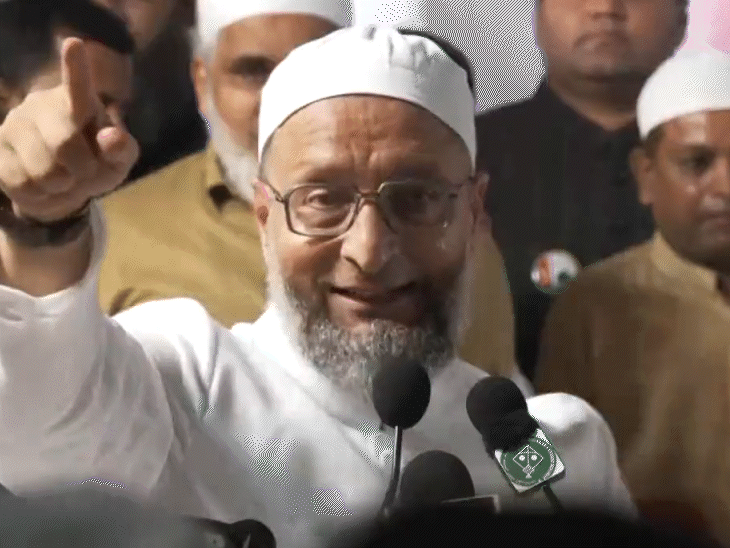 ऑल इंडिया मजलिस-ए-इत्तेहादुल मुस्लिमीन (AIMIM) के फाउंडर असदुद्दीन ओवैसी- फाइल फोटो। - Dainik Bhaskar