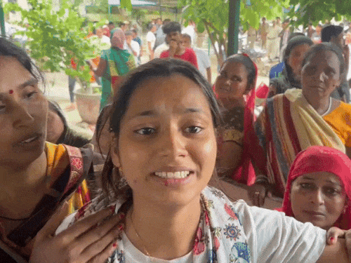 Akash's sister, the mother of the hanging sentence for the killers.