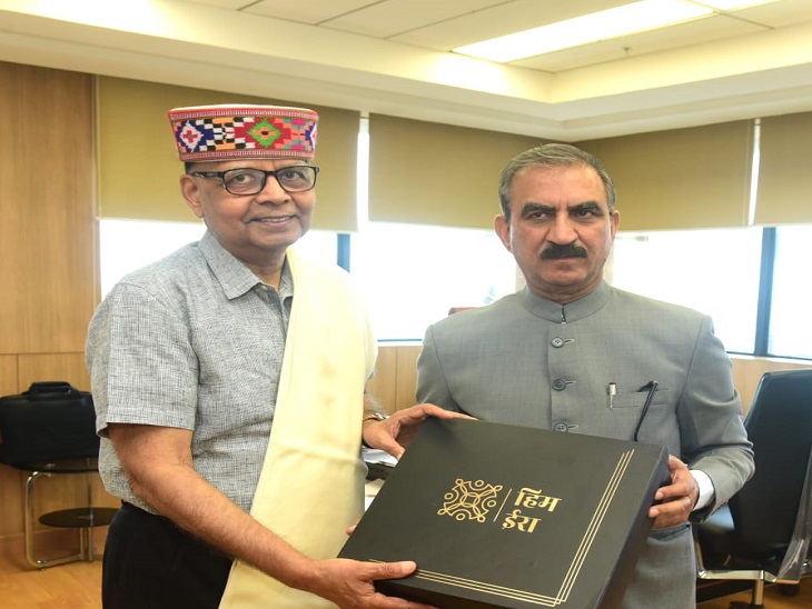 CM Sukhu meeting Dr. Arvind Panagariya, Chairman of 16th Finance Commission.