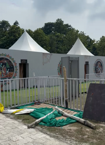 In this tent, CM, Governor and Deputy CM will stop for some time. Different tents have been made for all.