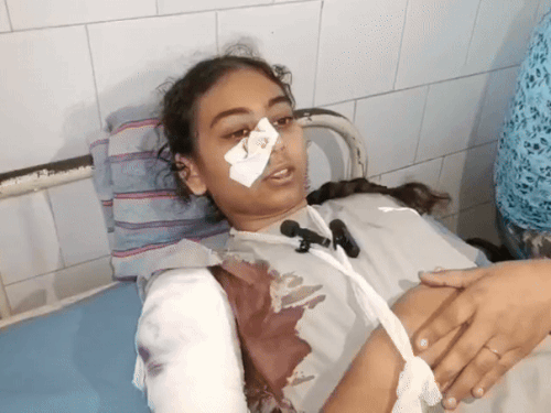 बलविंदर सिंह की बेटी मुस्कान जीत कौर जानकारी देती हुई।