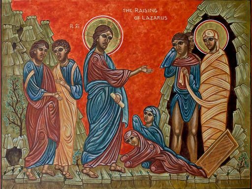 Jesus re -alive Lajaras in the Bible sketch. Source- Laymansbible