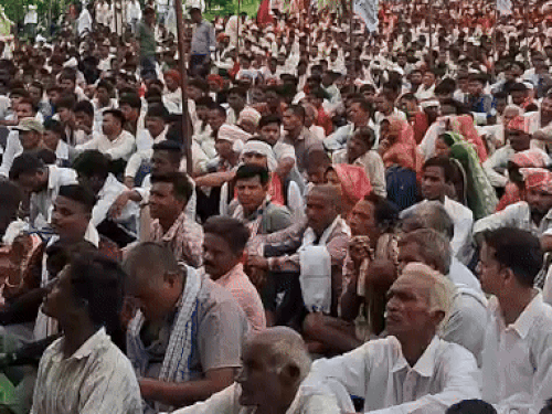 People of tribal society gathered from the state and other states on Thursday in Mangad Dham.