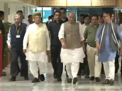 Several senior ministers including Defense Minister Rajnath Singh, Home Minister Amit Shah and Parliamentary Affairs Minister Kiren Rijiju will participate in the meeting.