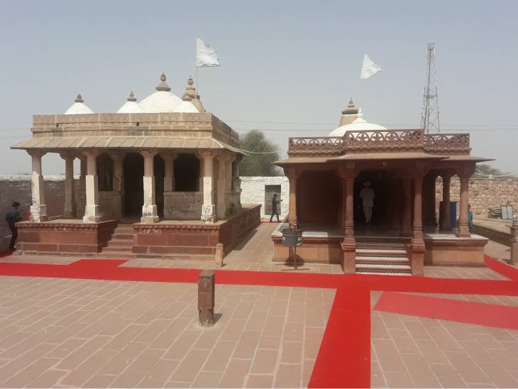 कोलू नामक गांव में स्थित पाबूजी को समर्पित पुण्य स्थल। - Dainik Bhaskar