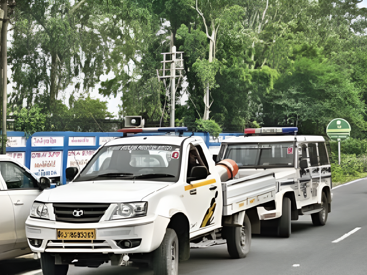 Shivraj's convoy returned 1 km after leaving Junagadh.