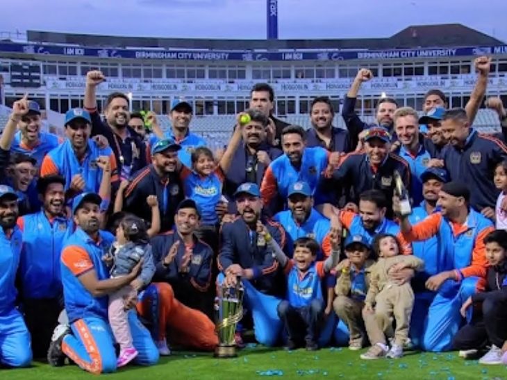साल 2024 में  वर्ल्ड चैंपियनशिप ऑफ लीजेंड्स में भारतीय लीजेंड्स टीम विजेता थी। - Dainik Bhaskar