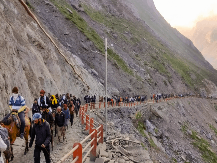 अमरनाथ यात्रा 3 जुलाई को शुरू हुई थी, 9 अगस्त तक चलेगी। - Dainik Bhaskar