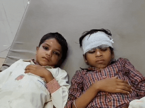 5 children, including the driver, have been referred to the Medical College due to critical condition.
