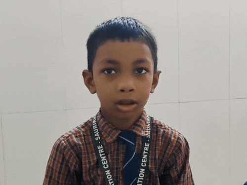 Rupanshu, a student of third grade, told- The driver started talking to someone by putting a car in Uncle Beach Road.