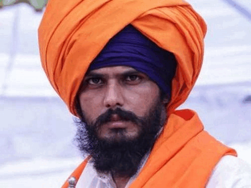 Pro -Khalistani MP Amritpal Singh.