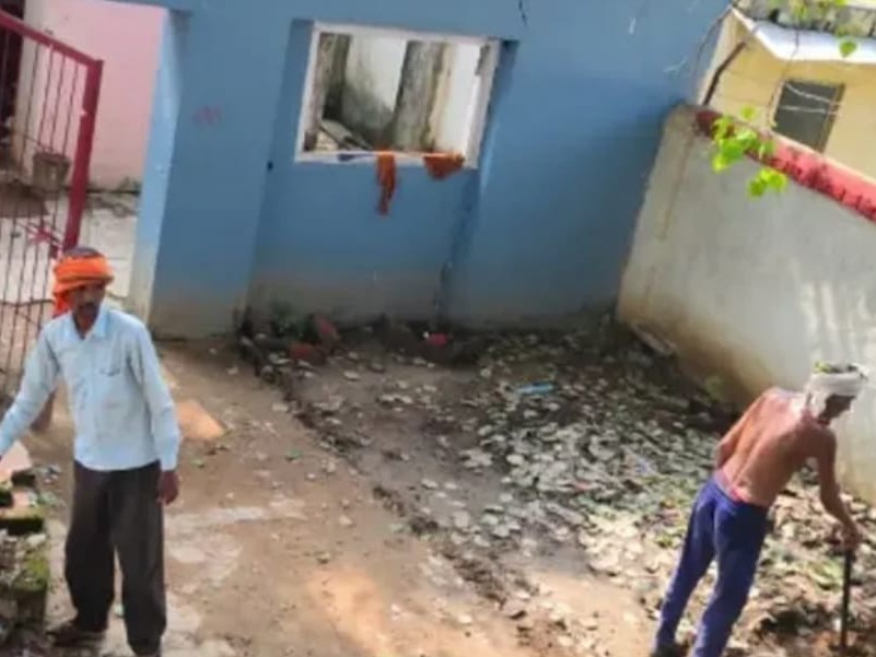 संतोषी माता मंदिर का जीर्णोद्धार। - Dainik Bhaskar