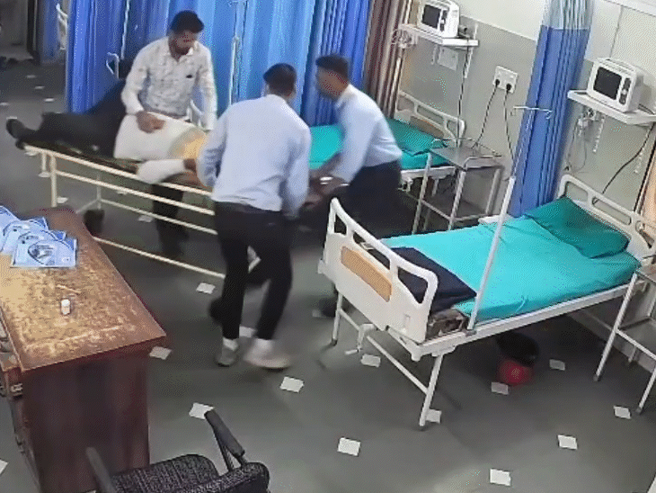 The young man was immediately brought from the stretcher to ICU.