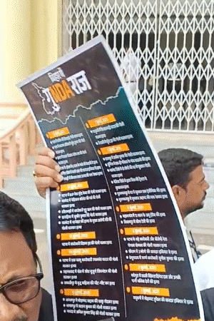 Opposition arrived in Bihar with one month of crime figures.