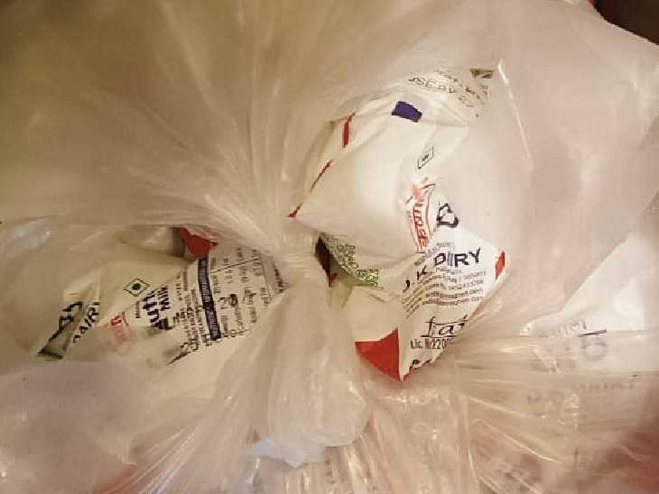 Dairy products of un--opected brands were being sold in the train. The team seized them.