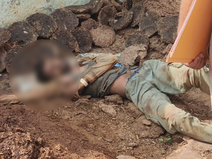 The body of a young man lying near a pile of cow dung in Badsikri Kalan village of Kaithal district.