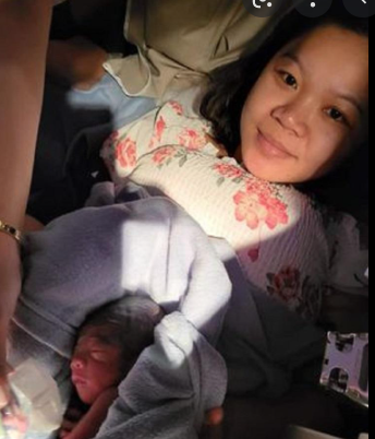 The nurse suffered several problems in delivery as the flight did not have the necessary medical kits.